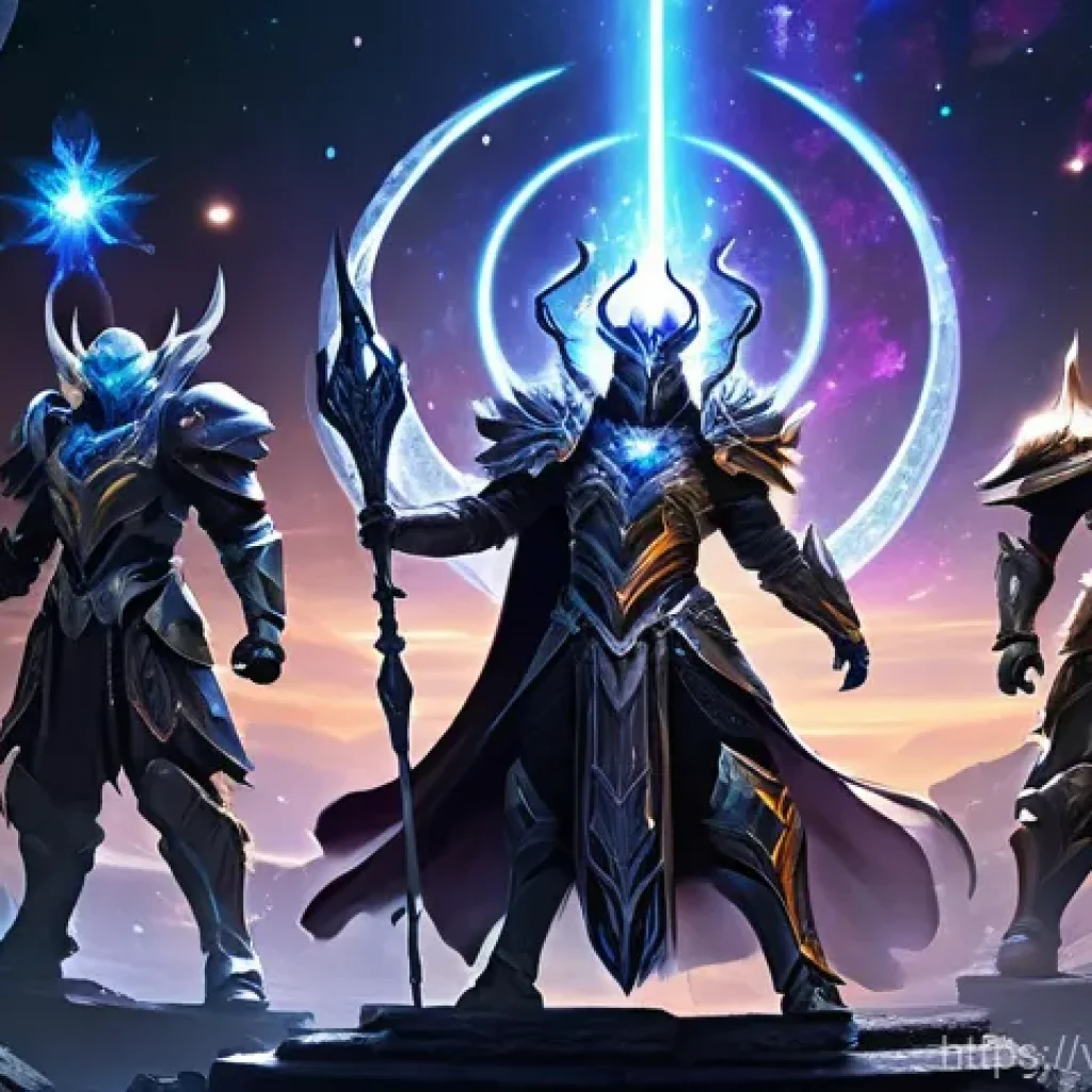 아이온 패치노트 분석 - **Allos Cosmos Dungeon Exploration:** "A group of six diverse Aion Daeva characters, fully clad ...