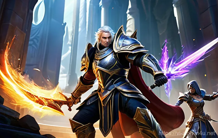 아이온 패치노트 분석 - **Allos Cosmos Dungeon Exploration:** "A group of six diverse Aion Daeva characters, fully clad ...