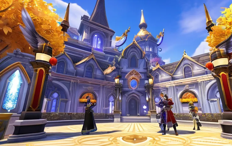 아이온 패치노트 분석 - **Dynamic PvP Arena Battle:** "An intense and fair PvP battle unfolds in a vibrant Aion arena, s...